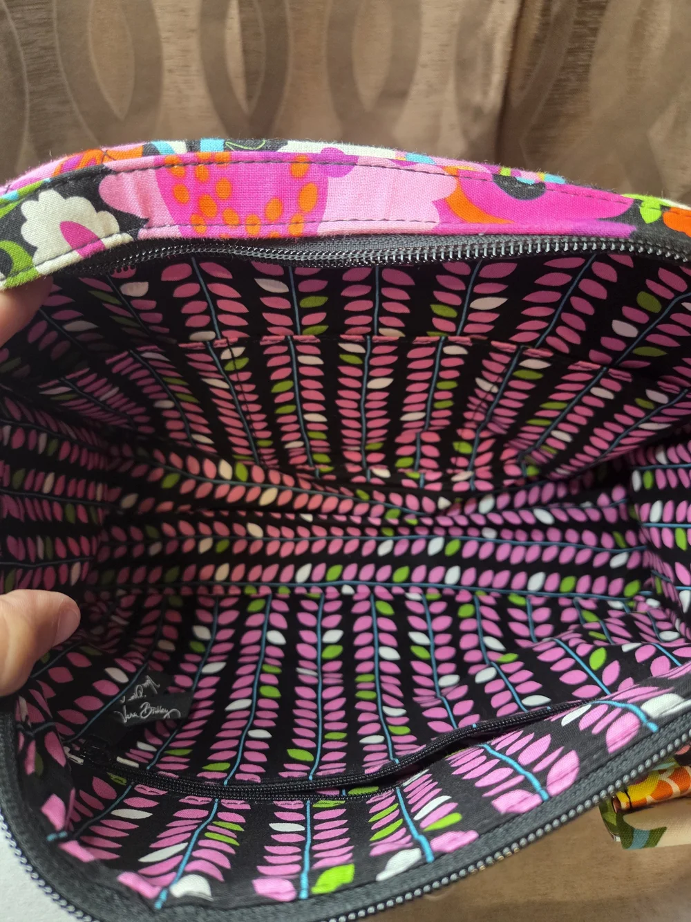 Vera Bradley Multicolor Floral Quilted Shoulder Bag - Purple Dominant